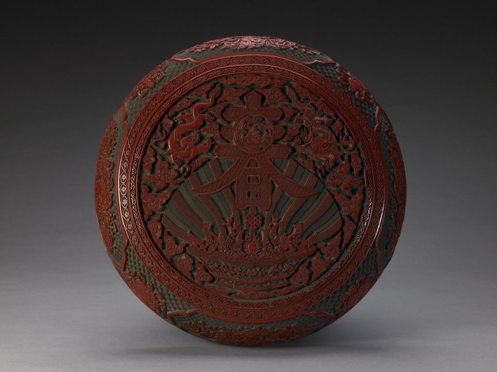 图片[2]-Yellow Shouchun Chart Round Box-China Archive